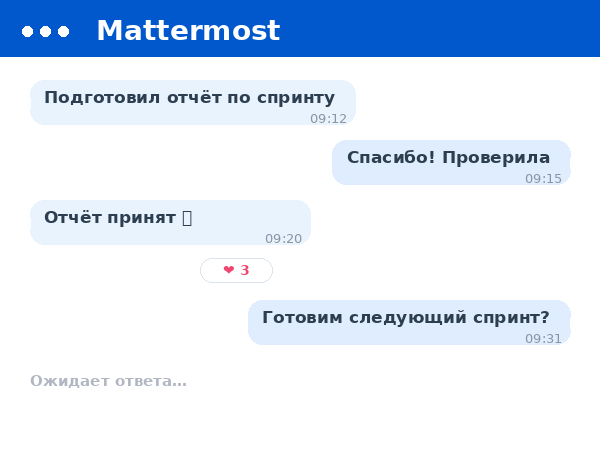 Mattermost: Конкретный чат